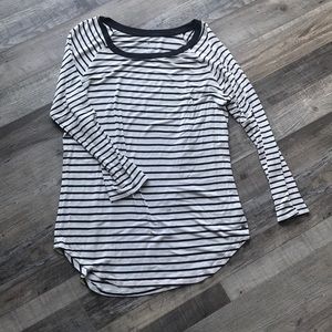 Striped 3/4 sleeve